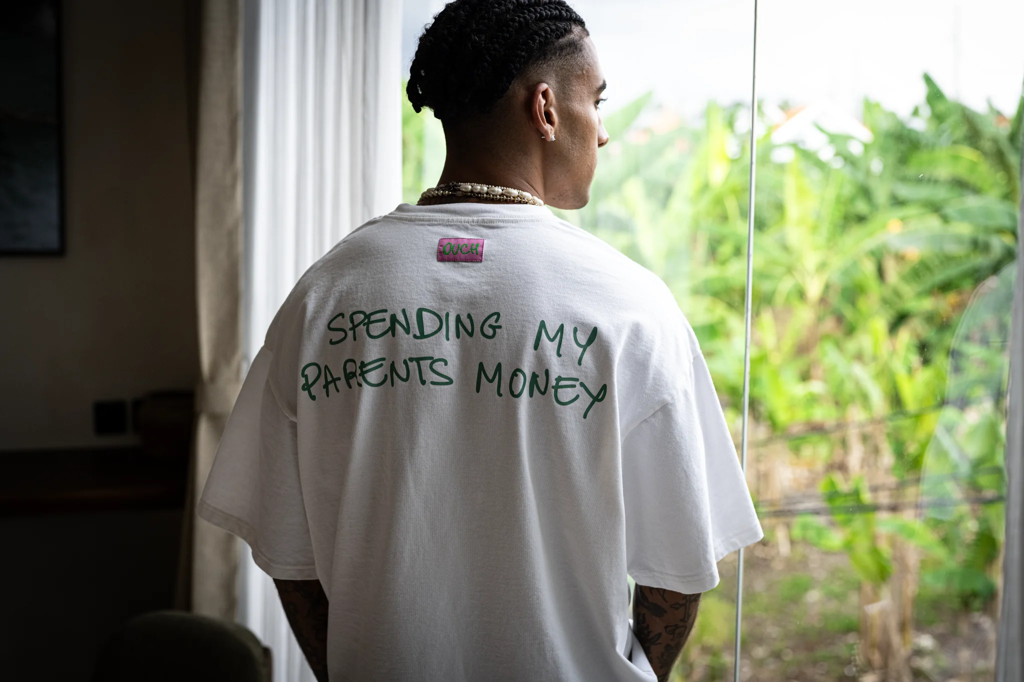 Spending My Parents Money - View 1 - Canggu Bali Luxury Streetwear Oversized Cotton T-Shirt